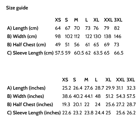 SIZE GUIDE