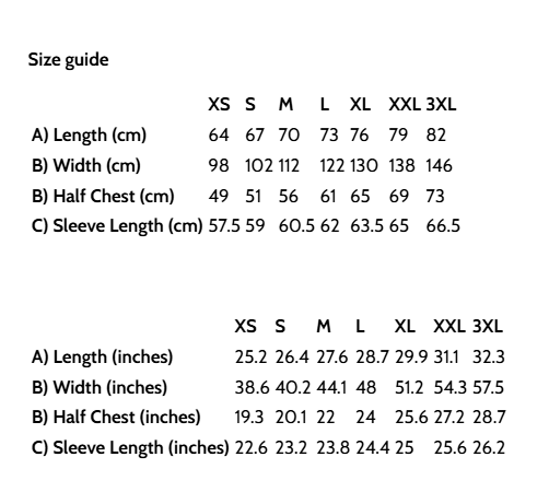 SIZE GUIDE